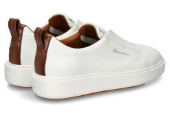 Damen Santoni Damen- Slip-On CLEANIC SOFT- bianco
