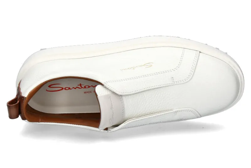 Damen Santoni Damen- Slip-On CLEANIC SOFT- bianco