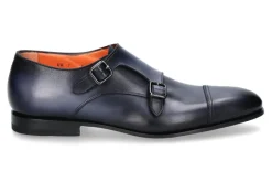 Herren Santoni Doppelmonk CALF BLU