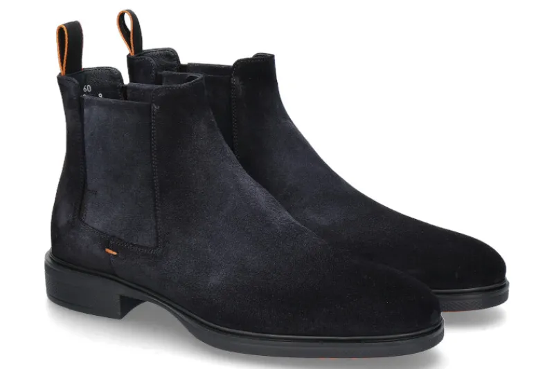 Herren Santoni Herren- Chelsea Boot EASY WILDLEDER- blue/dunkelblau