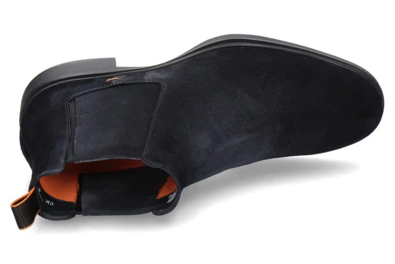 Herren Santoni Herren- Chelsea Boot EASY WILDLEDER- blue/dunkelblau