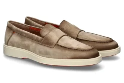 Herren Santoni Herren- Slipper REVOLVE- brown/hellbraun