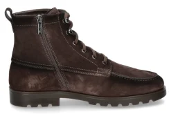 Herren Santoni Herren- Stiefelette gefüttert FLAIR-F VELOURSLEDER- dark brown/dunkelbraun