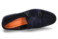 Herren Santoni Herren-Loafer DOUBLE BUCKLE- blau