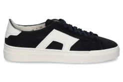 Herren Santoni Herren-Sneaker GLORIA DOUBLE BUCKLE- blau/ weiss