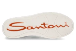 Herren Santoni Herren-Sneaker GLORIA DOUBLE BUCKLE- blau/ weiss