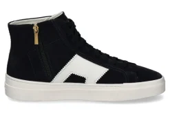 Herren Santoni Mid- Cut Sneaker DOUBLE BUCKLE BLUE/WHT- dunkelblau