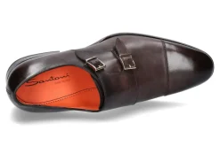 Herren Santoni Monk LEATHER BROWN