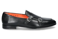 Herren Santoni Monk NAPPA BLACK