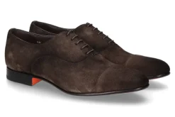 Herren Santoni Oxford VELOURS- braun