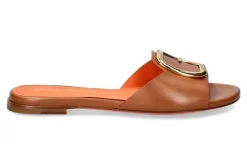 Damen Santoni Pantolette CALF COGNAC