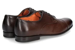 Herren Santoni Schnürer LEATHER ANTIK BROWN (42)