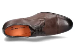 Herren Santoni Schnürer LEATHER ANTIK BROWN (42)