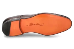 Herren Santoni Schnürer LEATHER ANTIK BROWN (42)
