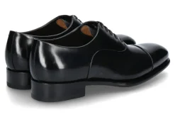 Herren Santoni Schnürer LEATHER BLACK DN01