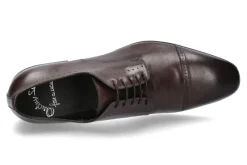 Herren Santoni Schnürer LEATHER DARK BROWN (44½)