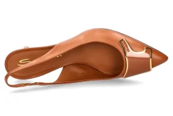 Damen Santoni Slingpumps SIBILLA NAPPA- mittelbraun
