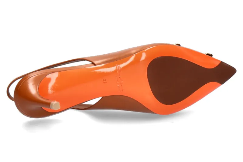 Damen Santoni Slingpumps SIBILLA NAPPA- mittelbraun