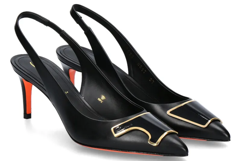 Damen Santoni Slingpumps SIBILLA NAPPA- schwarz