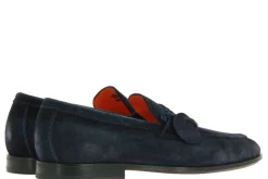 Herren Santoni Slipper VELOUR BLU