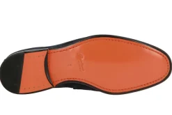 Herren Santoni Slipper VELOUR BLU