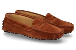 Damen ScarpaRossa Damen-Mokassin GOMERA DRIVER VELOURS- mittelbraun