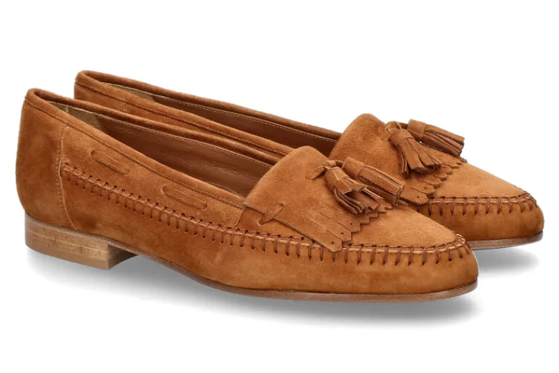 Damen ScarpaRossa Loafer CAMOSCIO QUEEN CUOIO
