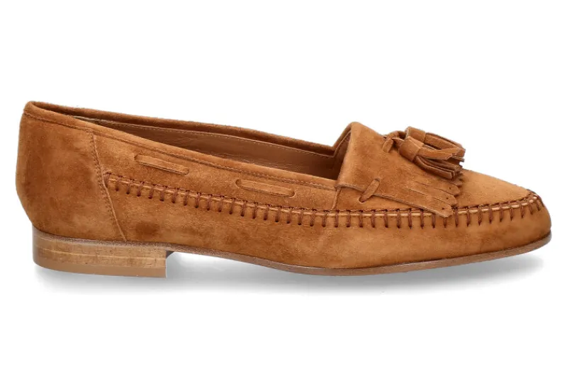 Damen ScarpaRossa Loafer CAMOSCIO QUEEN CUOIO