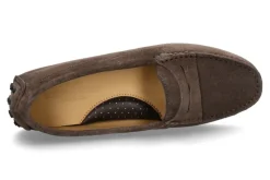 Damen ScarpaRossa Mokassin 3051 VELOUR- tortora/braun