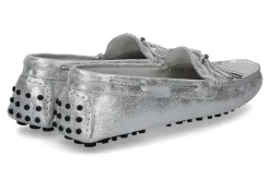 Damen ScarpaRossa Mokassin DECOUPAGE ARGENTO- silber