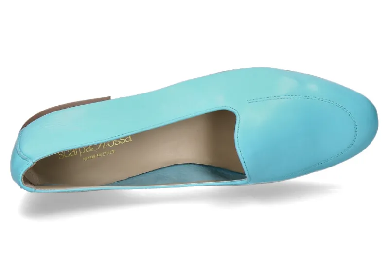 Damen ScarpaRossa Slipper BENITO GLOSSY 283 acqua