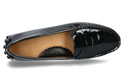 Damen ScarpaRossa Slipper GOMERA DRIVER VERNICE- nero/ schwarz
