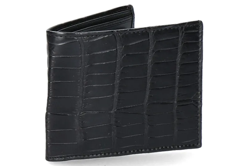 Damen Biagini Silvano Geldbörse ALLIGATORE NERO