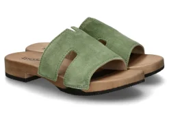 Damen Softclox Pantolette BLIDA KASCHMIR- forest/hazelnut