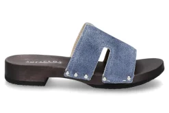 Damen Softclox Pantolette BLIDA JEANSLOOK- dunkelblau