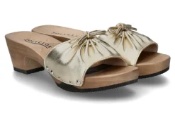 Damen Softclox Pantolette KIRSTEN SHINY SOFTNAPPA- gold