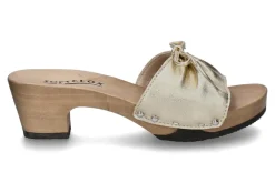 Damen Softclox Pantolette KIRSTEN SHINY SOFTNAPPA- gold