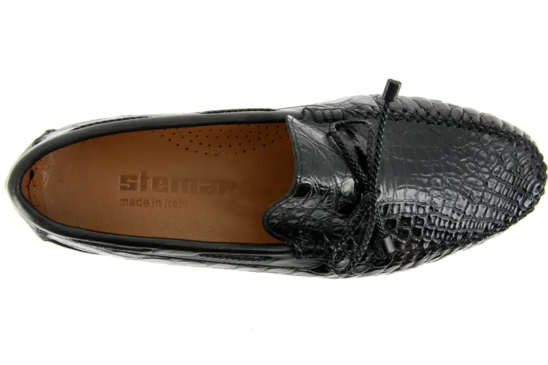 Herren Moreschi Stemar by Mokassin COCCO NERO (44)