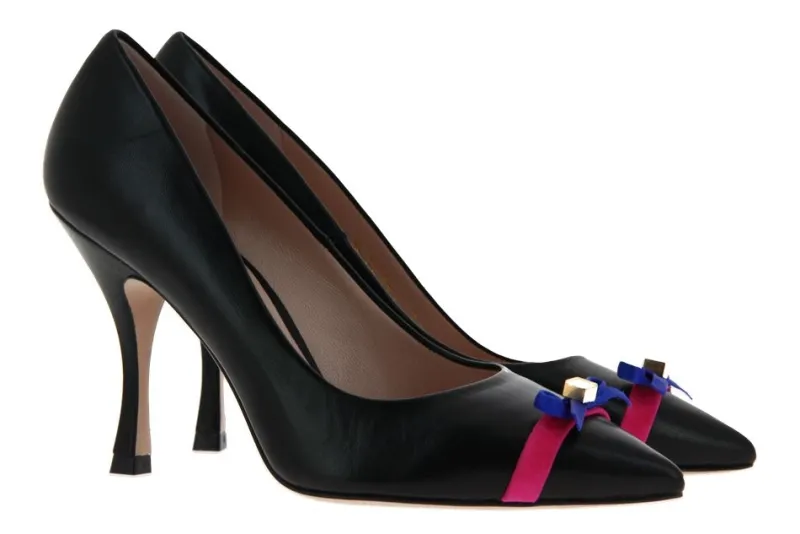 Damen Stuart Weitzman Pumps WILHELMINA 95 NERO ALEXANDRIA (40)