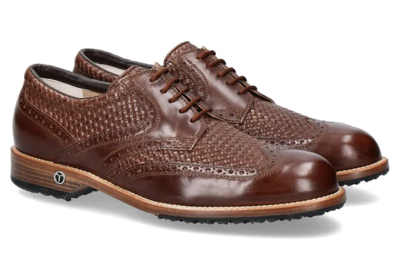 Herren Tee Golf Shoes Herren- Golfschuh TOMMY SALINAS CUOIO (43)