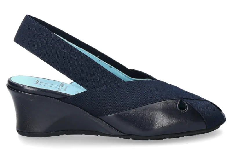 Damen Thierry Rabotin Keilsandale CARMA NAPPA NAVY