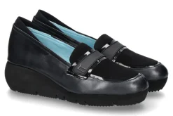 Damen Thierry Rabotin Plateau- Slipper TABEA NAPPA CAMOSCIO- schwarz