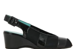 Damen Thierry Rabotin Slingpumps LACKLEDER MESH CINDY NERO