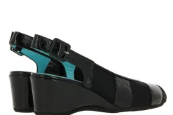 Damen Thierry Rabotin Slingpumps LACKLEDER MESH CINDY NERO