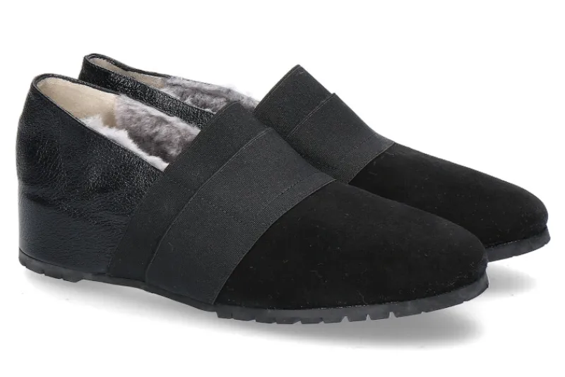 Damen Thierry Rabotin Slipper gefüttert CAMOSCIO NERO