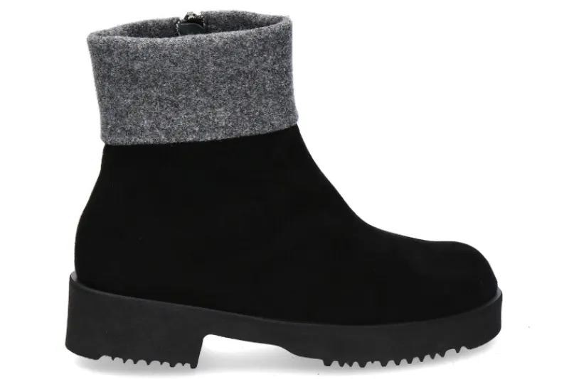 Damen Thierry Rabotin Stiefelette ZARUDE CAMOSCIO PUNA -schwarz/grau