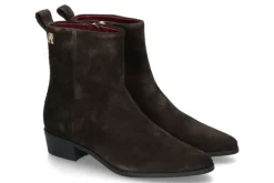 Damen Tommy Hilfiger Damen- Stiefelette COWBOY FLAT SUEDE- dark coffee/braun