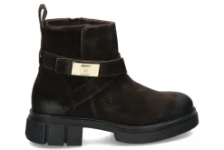 Damen Tommy Hilfiger Damen- Stiefelette BIKER BRUSHED SUEDE- dark coffee/dunkelbraun