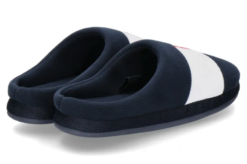 Herren Tommy Hilfiger Hausschuhe Herren FLAG HOMESLIPPER -dunkelblau