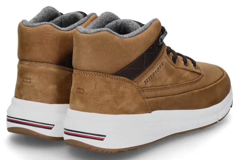 Herren Tommy Hilfiger Herren- Stiefelette WARM NUBUK HYBRID- desert khaki